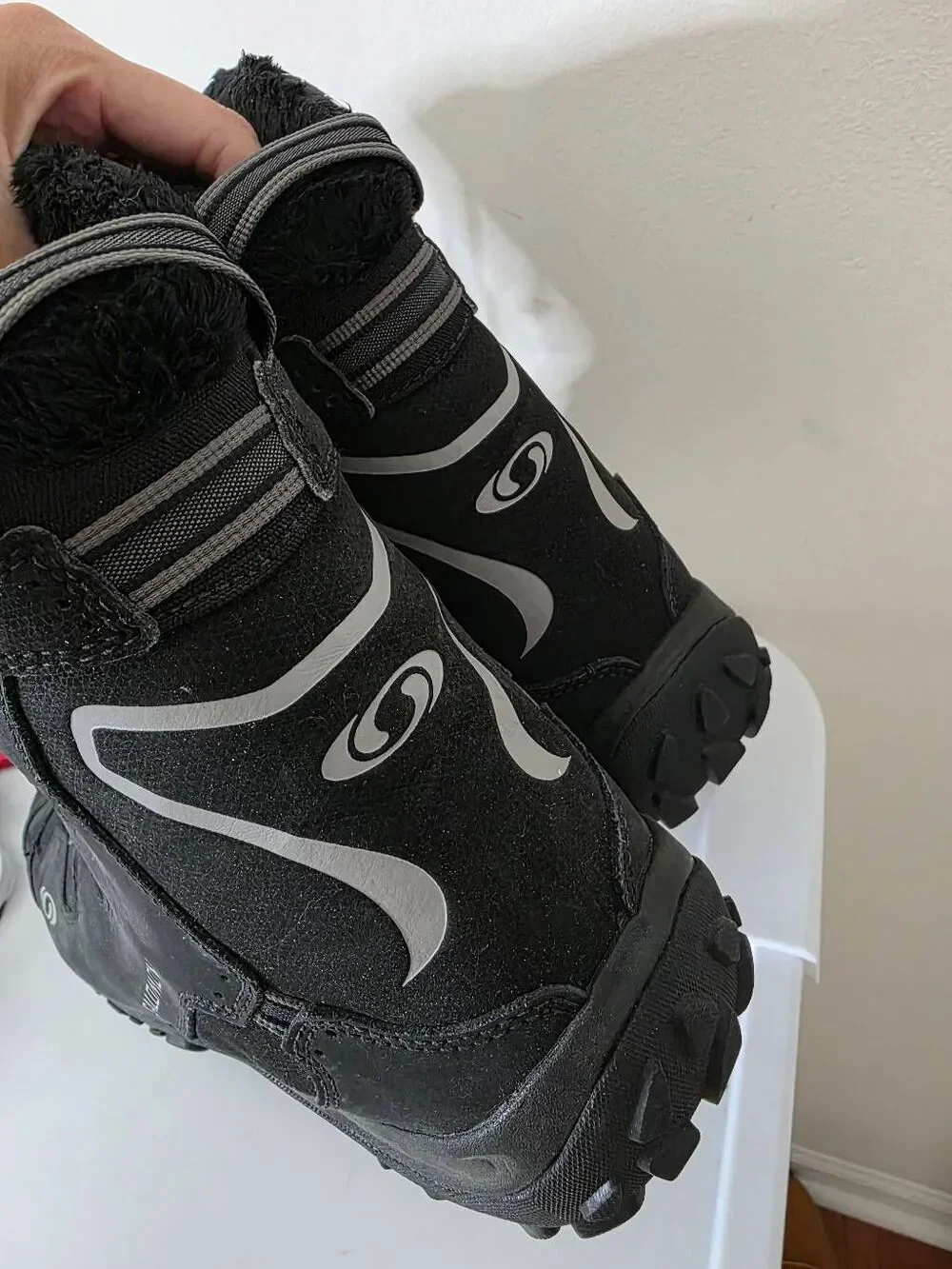 Salomon Snowtrip Black Thinsulate 200 Gram Waterproof Boots Mens Size 12.5